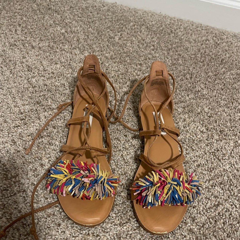 Colorful Fringe Steve Madden Sandals